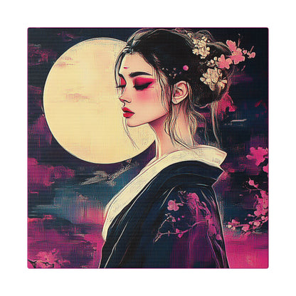 Magenta Moon - Fine Art Print on Canvas