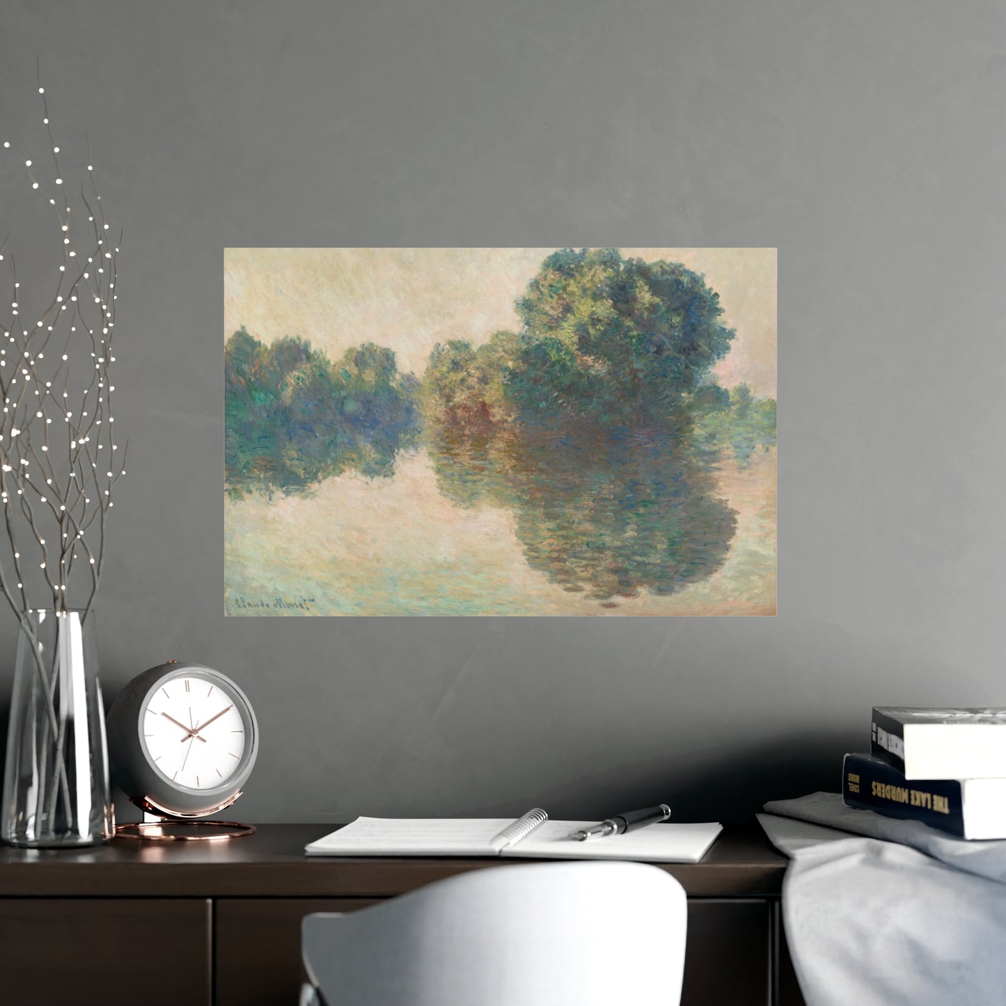 The Seine at Giverny - Monet Fine Art Poster