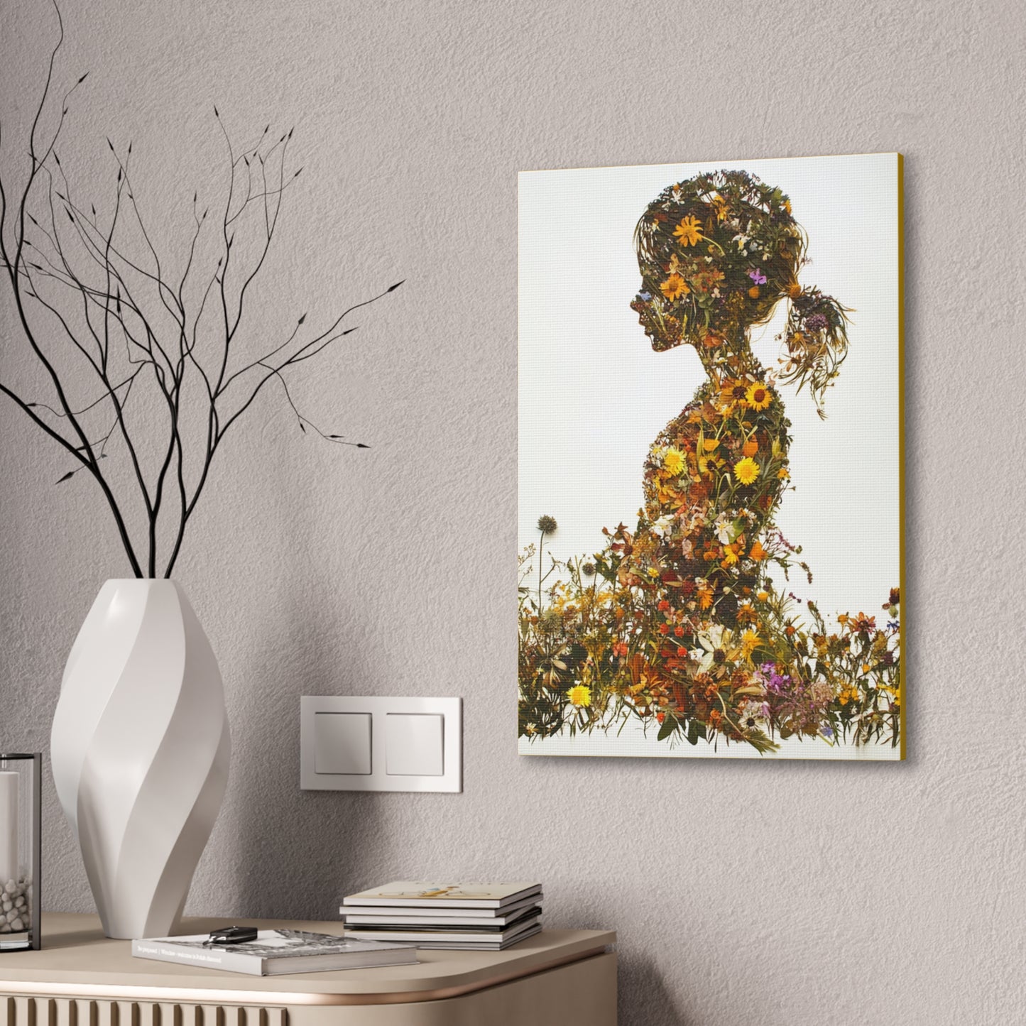 Summers Gone By - Wildflowers Fine Art Print on Canvas