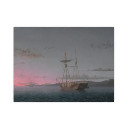 Lumber Schooners at Evening Penobscot Bay - Maritime Fine Art Poster