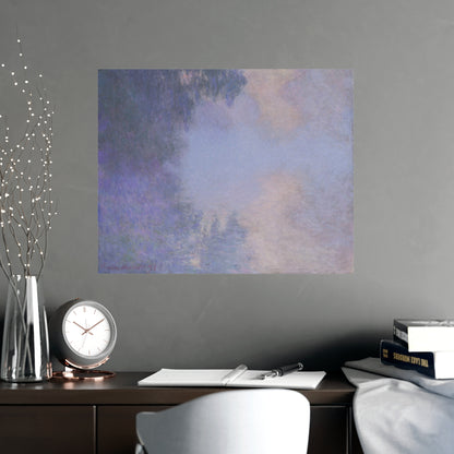 Branch of the Seine near Giverny in Mist - Monet Fine Art Poster