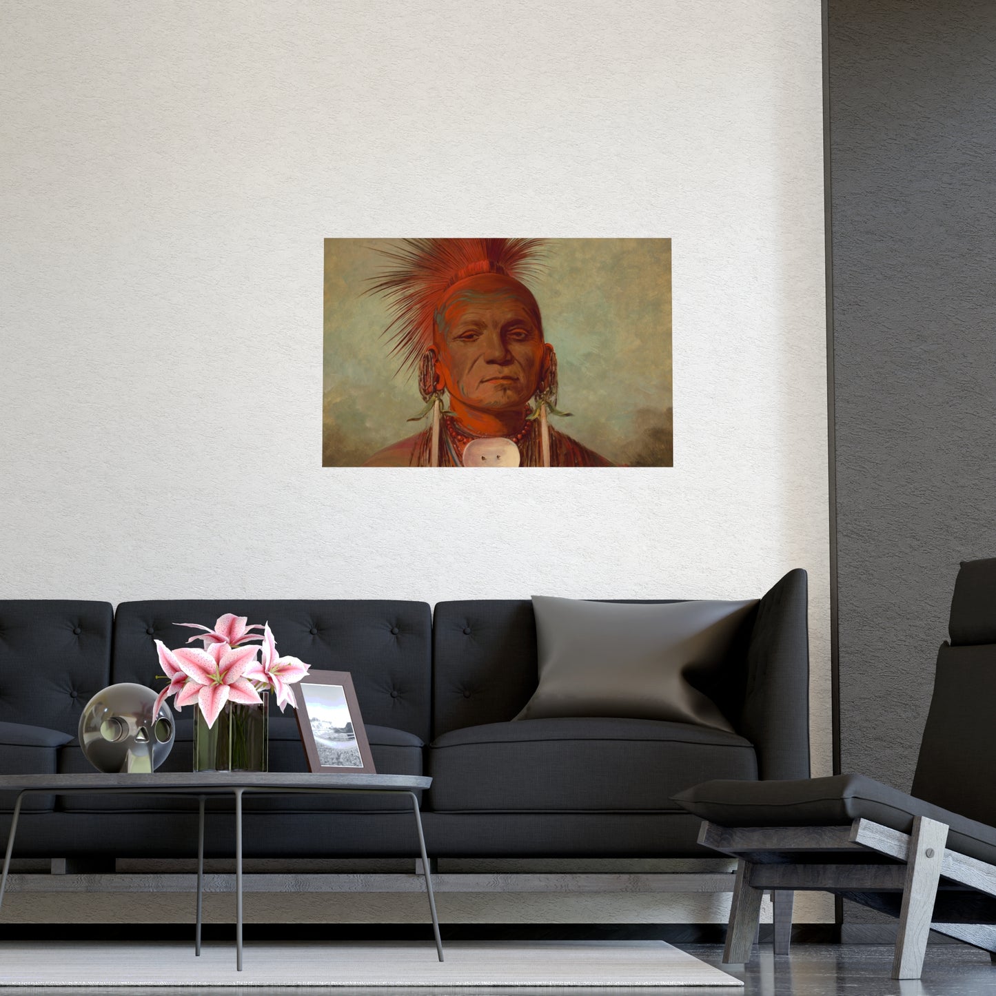 Iowa Medicine Man Portrait - George Catlin - Fine Art Poster
