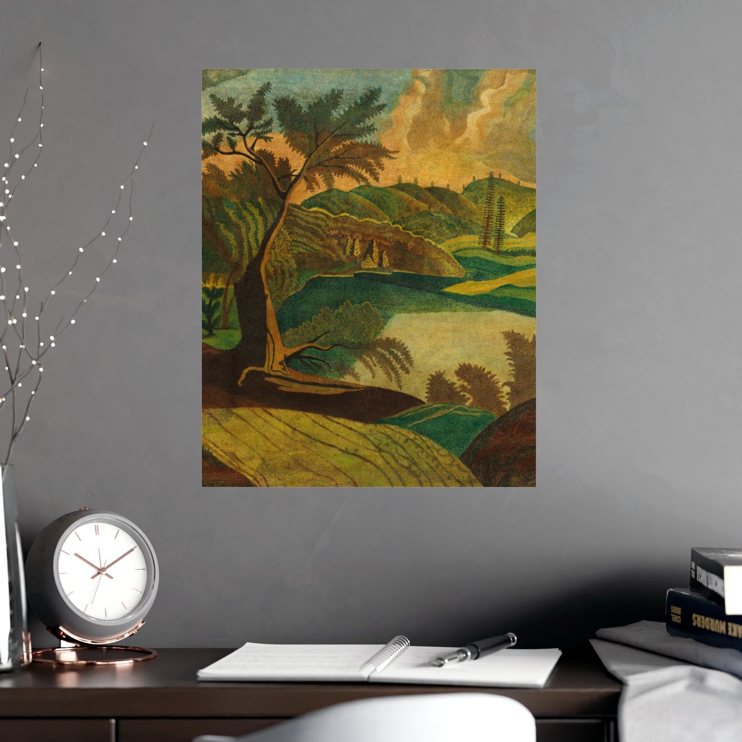 Stylized Landscape - Modern Abstract Fine Art Poster