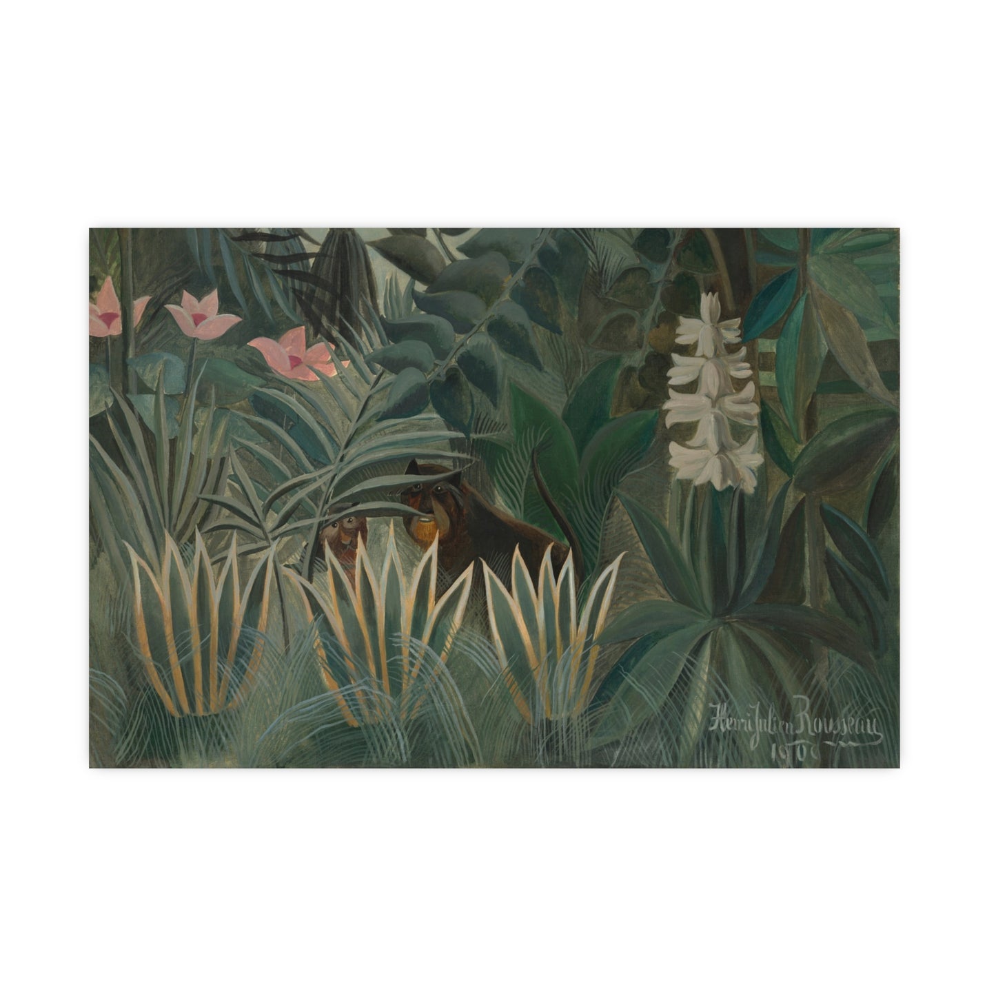 The Equatorial Jungle - Rousseau Tropical Fine Art Poster