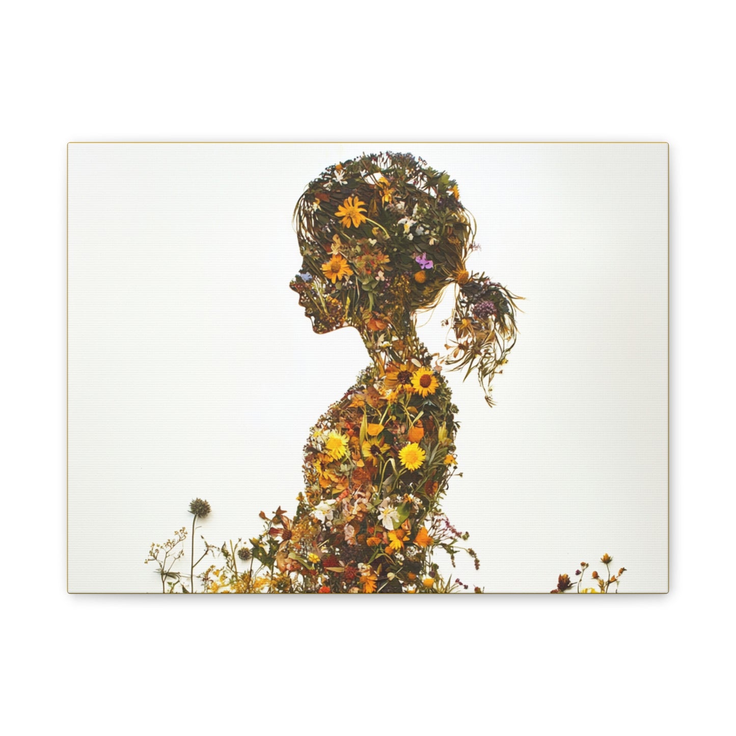 Summers Gone By - Wildflowers Fine Art Print on Canvas