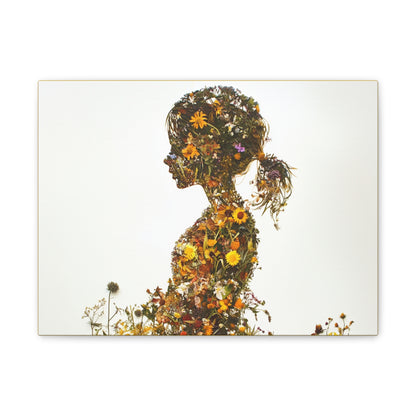Summers Gone By - Wildflowers Fine Art Print on Canvas