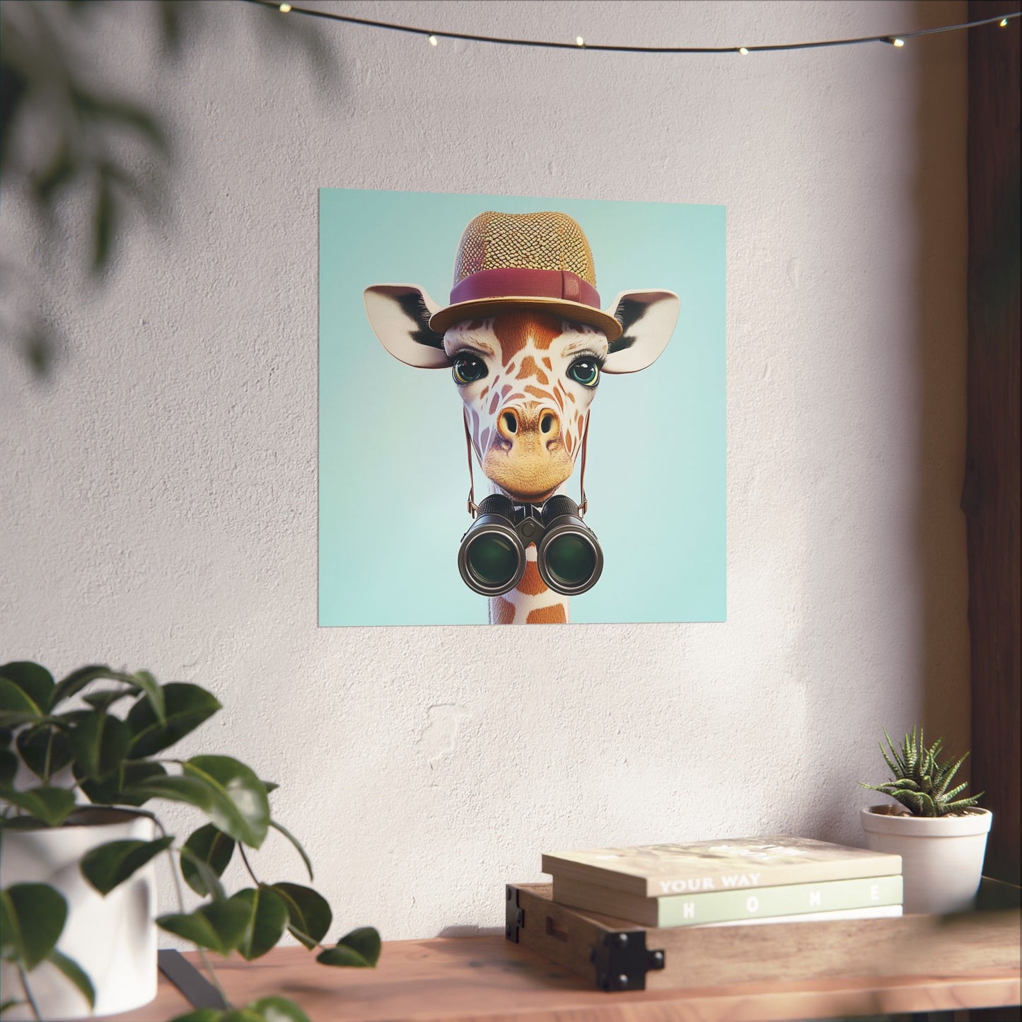 Adventure Awaits - His & Hers Giraffe Fine Art Prints (II) - Whimsical Animals - Wall Art -  Fine Art Prints - Home Décor
