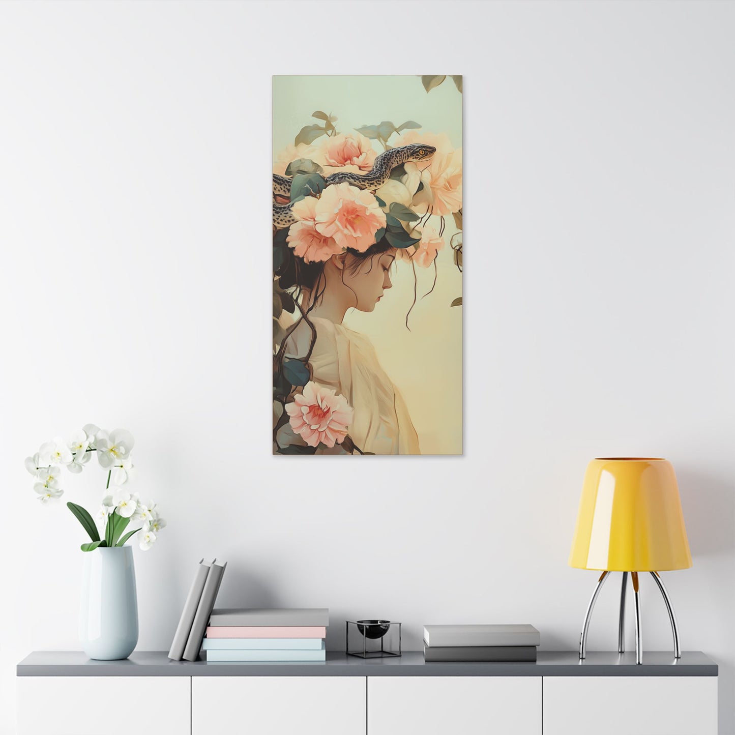 Snake Charmer - Secret Garden Series - Fine Art Print on Canvas