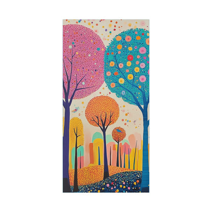 Happy Polka Dot Trees - Delight in Nature Series - Fine Art Print on Canvas