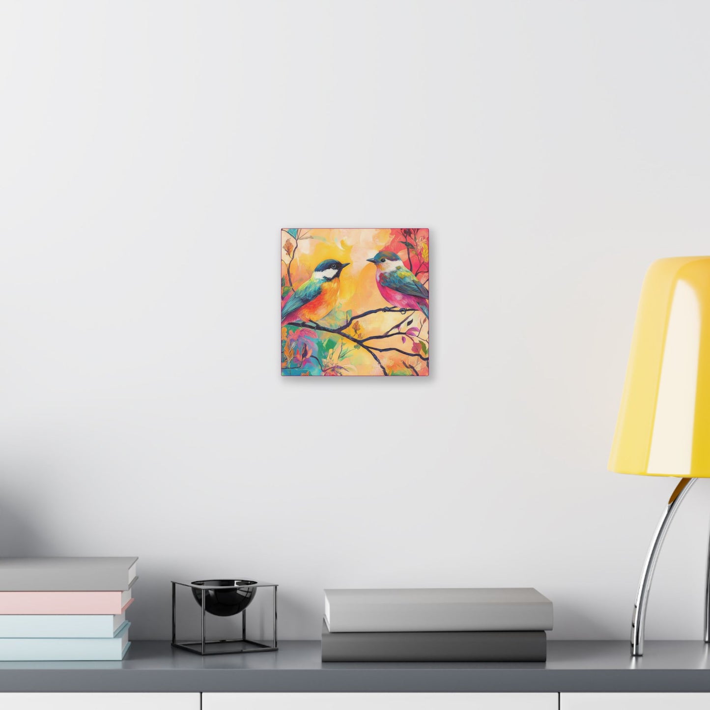 Love Birds in Paradise - Fine Art Print - Wall Art - on Canvas