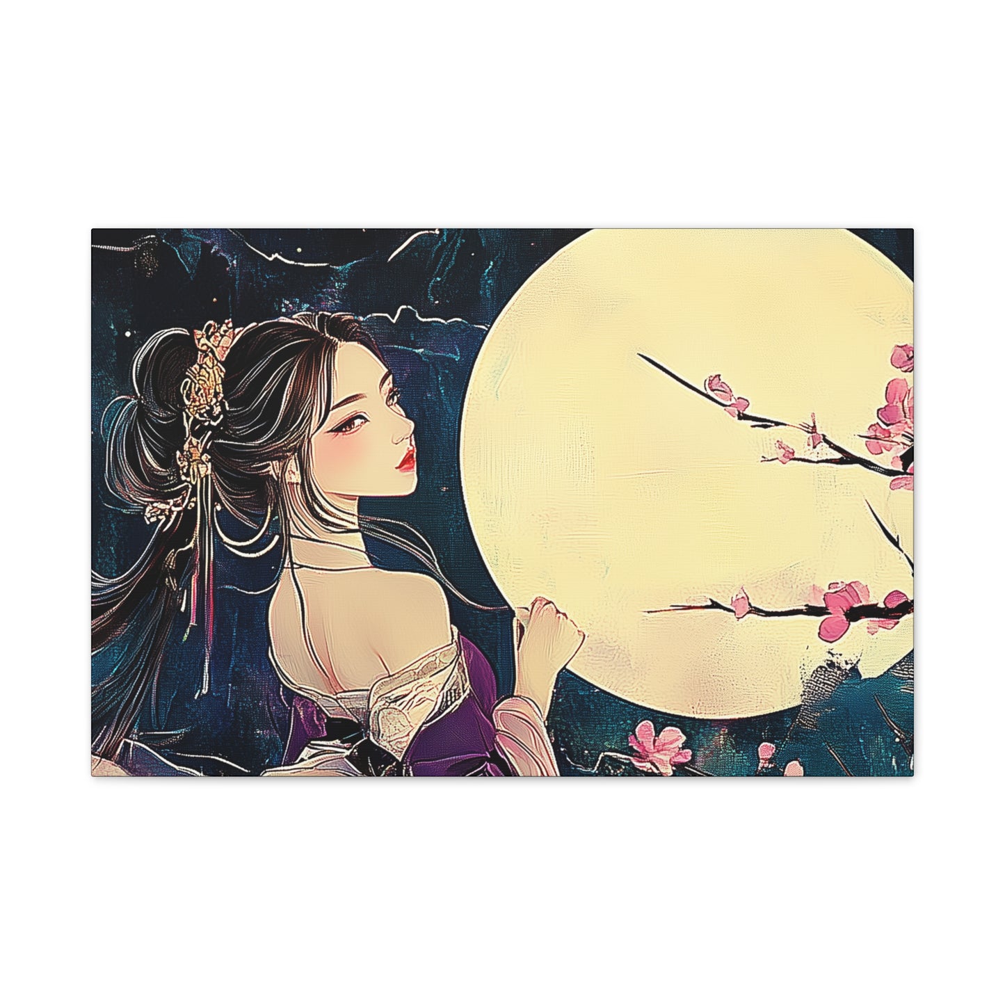 Thinking of You in the Moonlight - Fine Art Print - Wall Art on Canvas