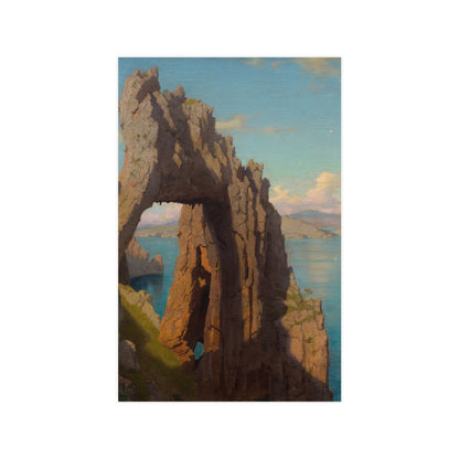 Natural Arch at Capri - Italian Coast Fine Art Poster