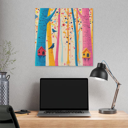 Here for the Birds - Delight in Nature Series - Fine Art Print on Canvas