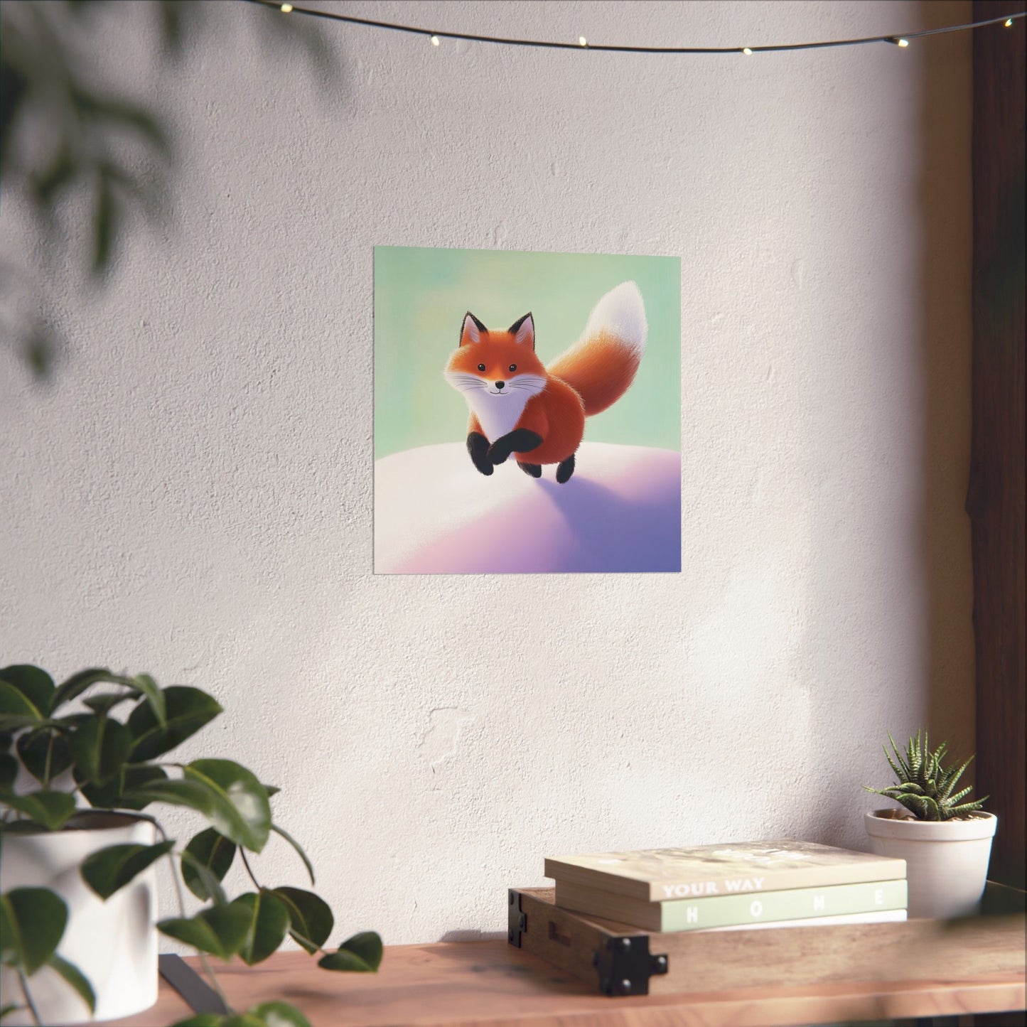 Playful Fox  - Whimsical Animals Wall Art - Cute Animal Posters -  Love Foxes - Vertical Poster