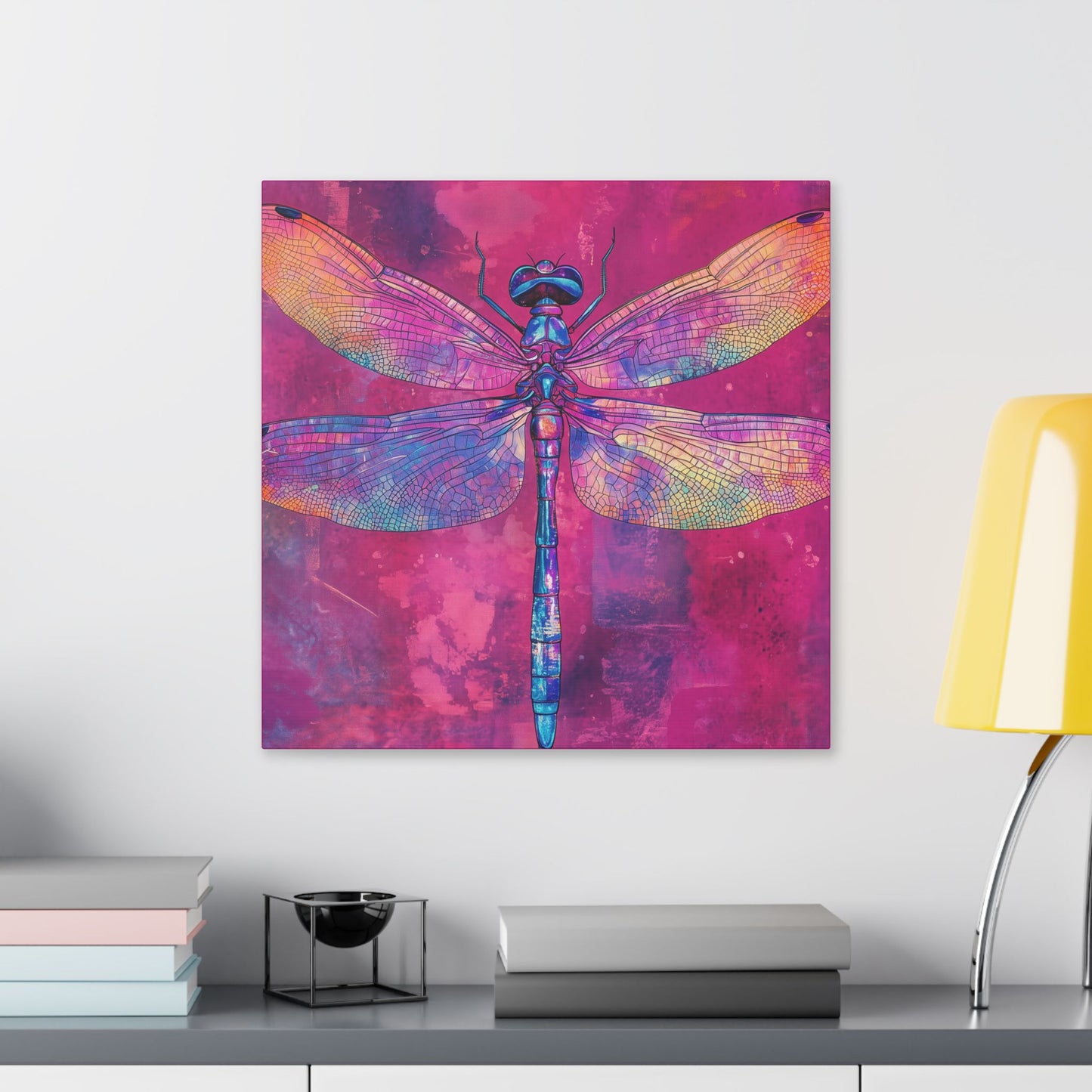 Vibrant Dragonfly - Secret Garden Series -  Fine Art Print on Canvas