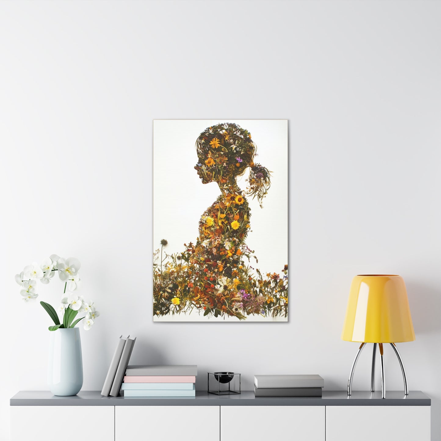 Summers Gone By - Wildflowers Fine Art Print on Canvas