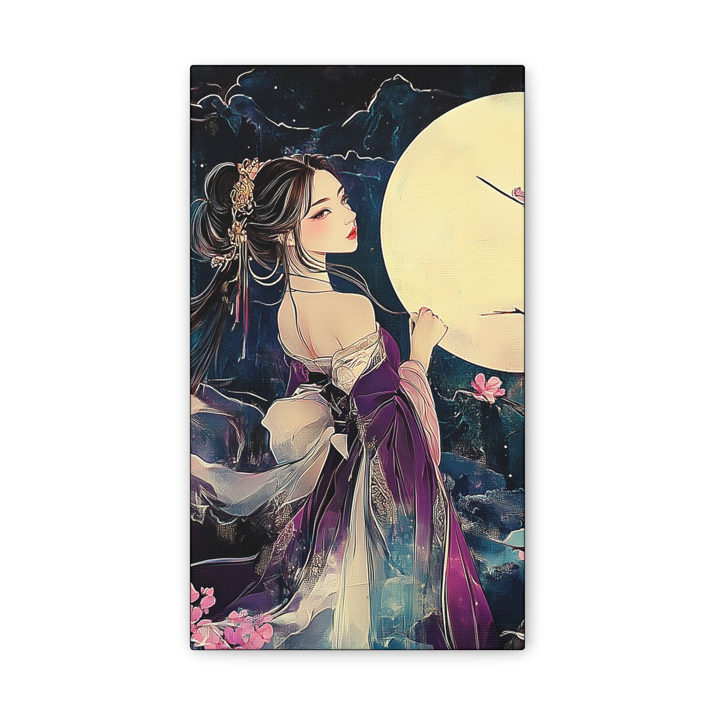 Thinking of You in the Moonlight - Fine Art Print - Wall Art on Canvas