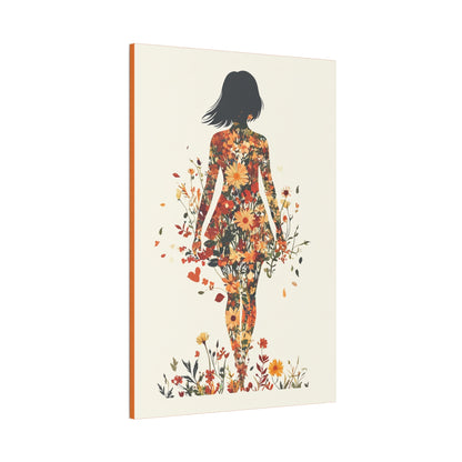 You Belong Among the Wildflowers  - Flower Girl - Print on Canvas