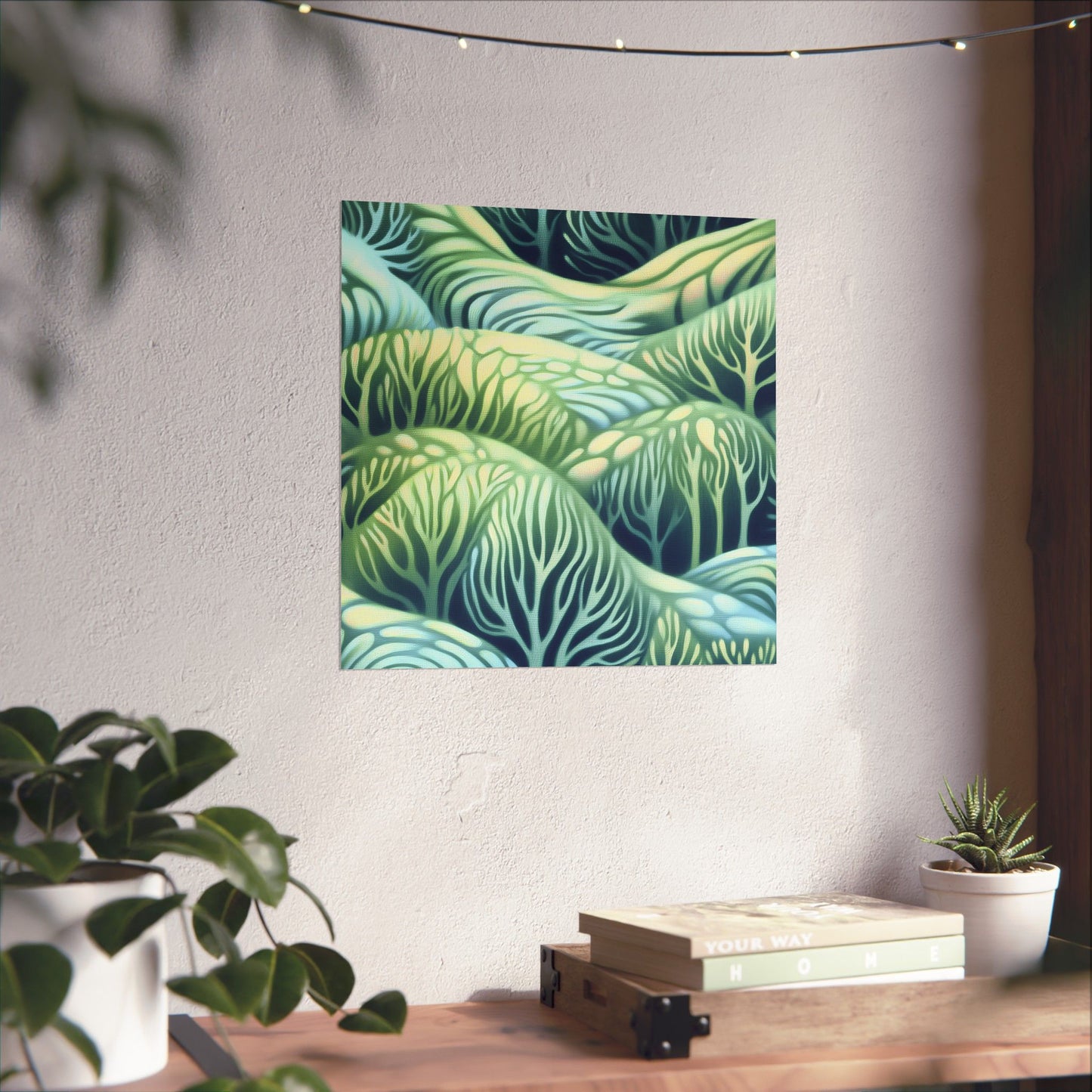 Serene Nature Matte Vertical Poster - Tranquil Forest Design for Home Decor