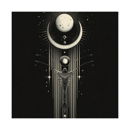 Guided by the Moon - Fine Art Print - Cosmic Poster - Celestial Wall Art - Astronomy Lovers - Space - Ethereal