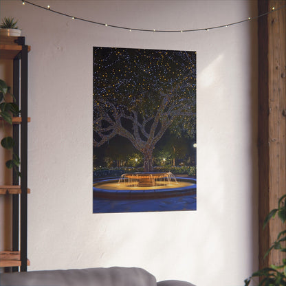 Winter Lights in the Park - Fine Art Print - Poster Print
