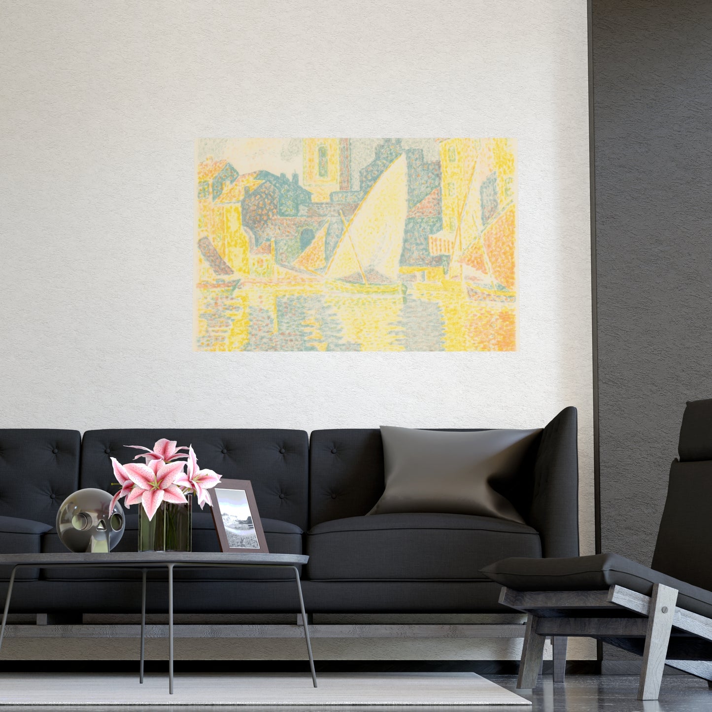Port of Saint-Tropez - Signac Pointillist Fine Art Poster