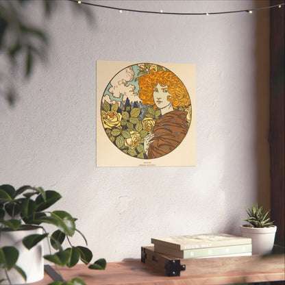 Jealousy - Classic Art - Fine Art Print - Vintage Floral Art Print - Matte Vertical Poster - Art Noveau Posters
