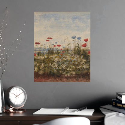Wildflower Scene - Museum Collection - Fine Art Poster