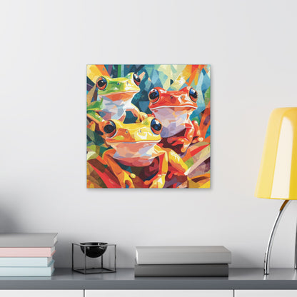 Frogs are Friends - Delight in Nature Series - Fine Art Print on Canvas