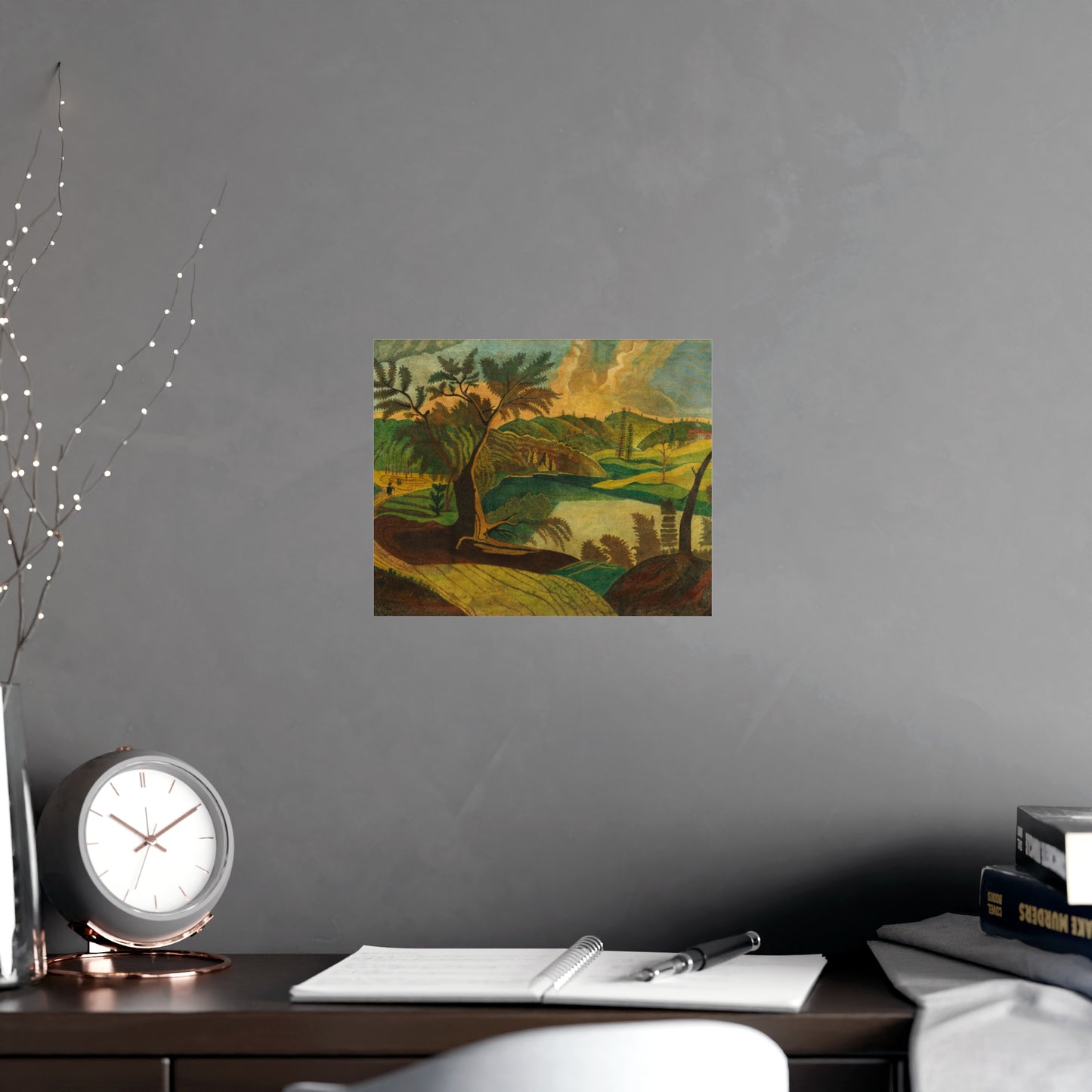 Stylized Landscape - Modern Abstract Fine Art Poster