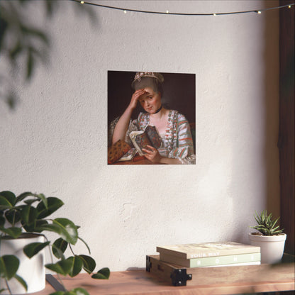 Classic Portrait - Fine Art Print - Matte Vertical Poster - Timeless Literary Woman - Art for Home Décor