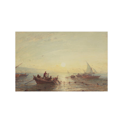 Tuna Fishing at Sunrise Marseilles - Maritime Fine Art Poster