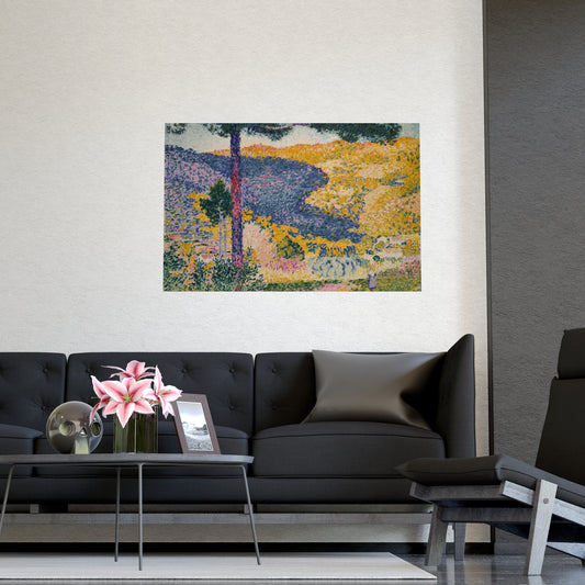 Valley with Fir Shade on the Mountain - Museum Collection - Fine Art Poster