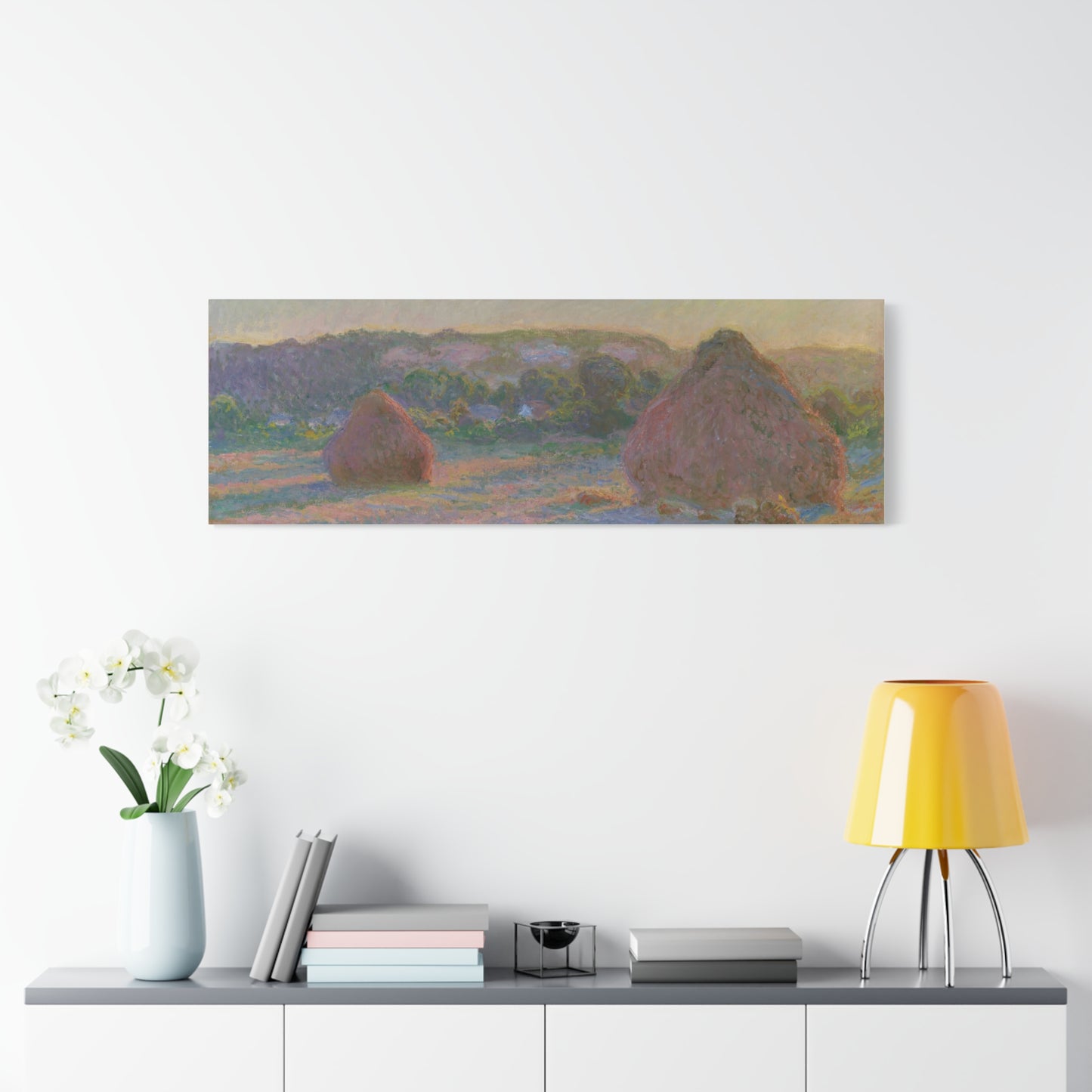 Claude Monet - Fields of Wheat Fine Art Canvas Print