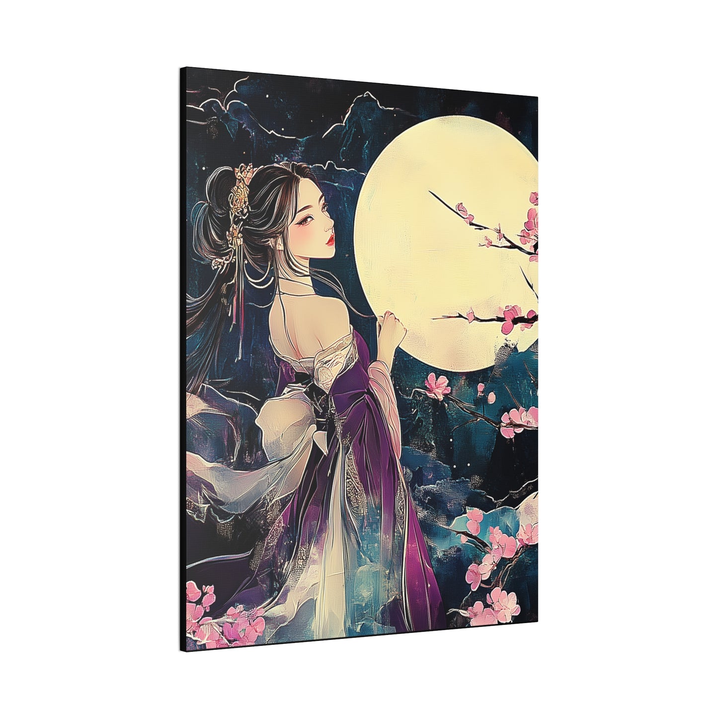 Thinking of You in the Moonlight - Fine Art Print - Wall Art on Canvas