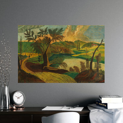 Stylized Landscape - Modern Abstract Fine Art Poster