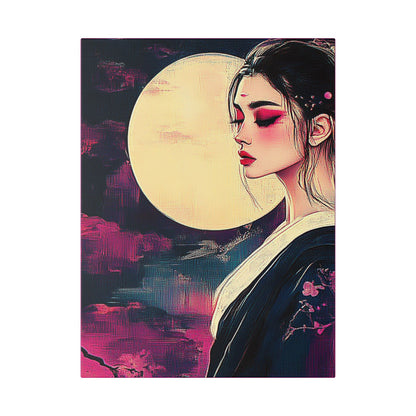 Magenta Moon - Fine Art Print on Canvas