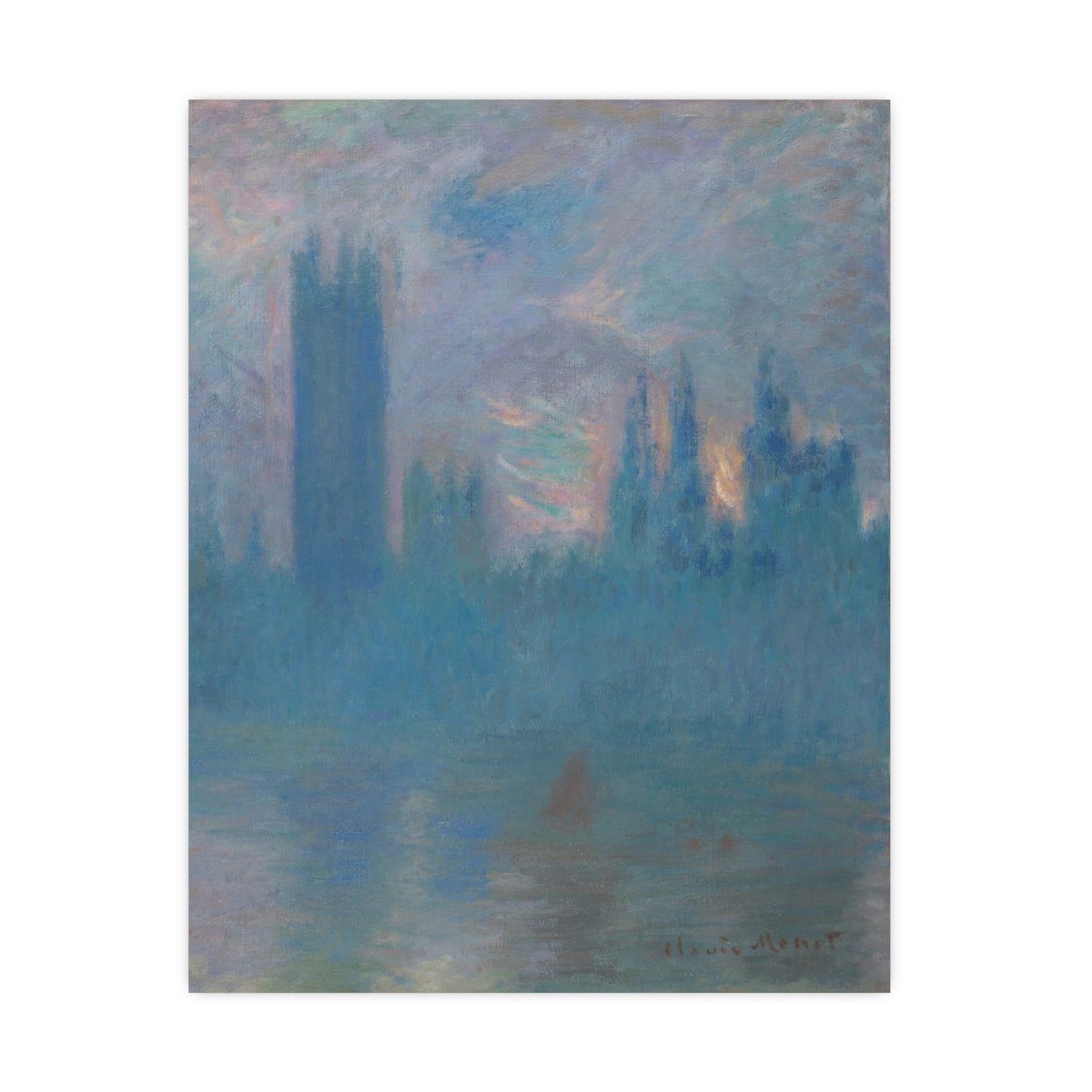 Houses of Parliament London - Monet Fine Art Poster