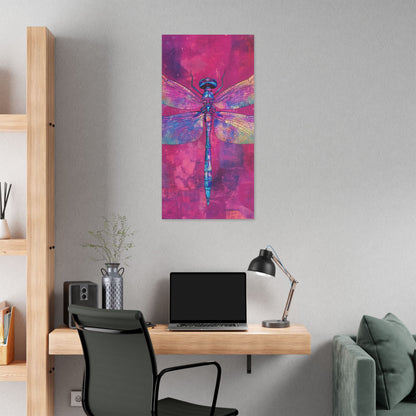 Vibrant Dragonfly - Secret Garden Series -  Fine Art Print on Canvas