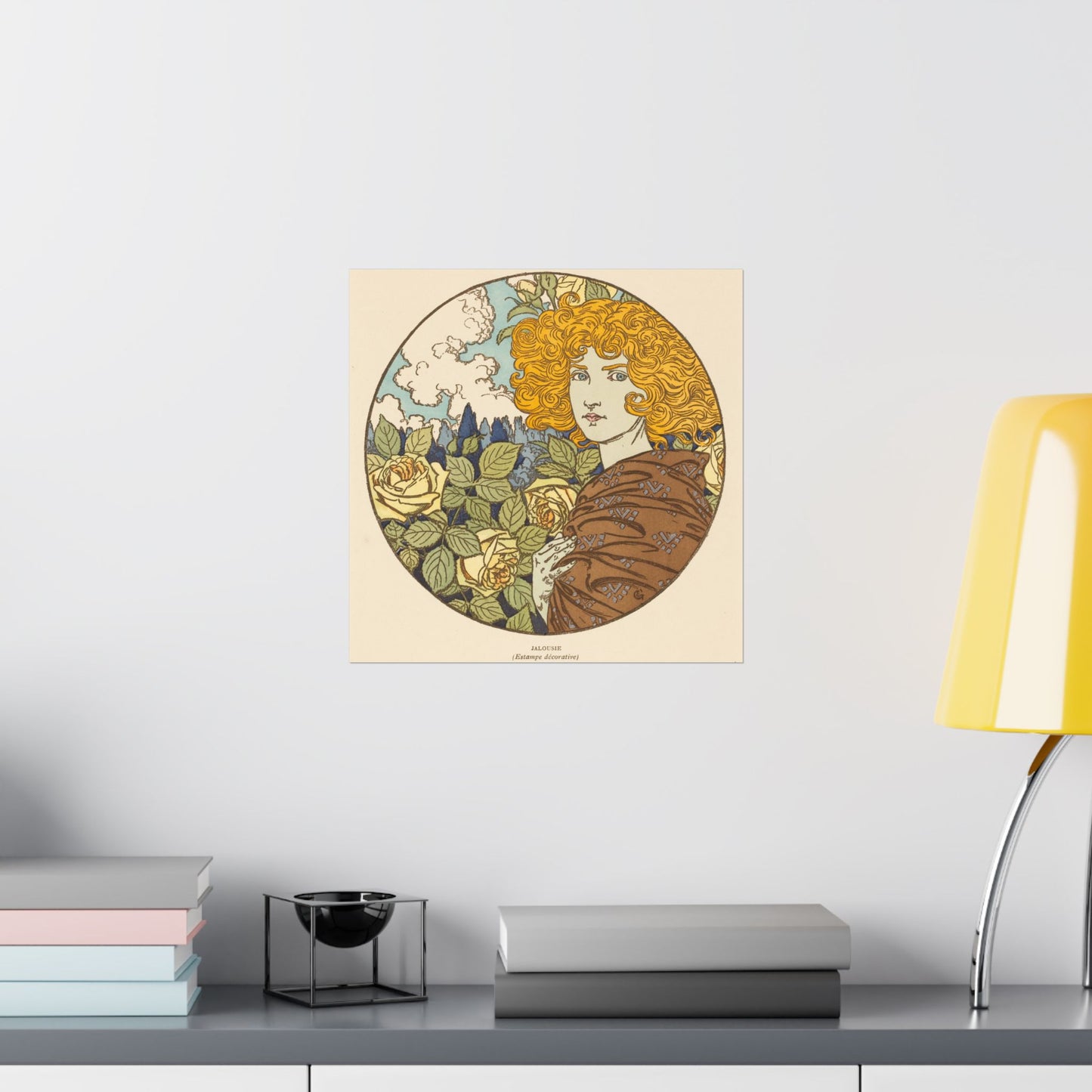 Jealousy - Classic Art - Fine Art Print - Vintage Floral Art Print - Matte Vertical Poster - Art Noveau Posters