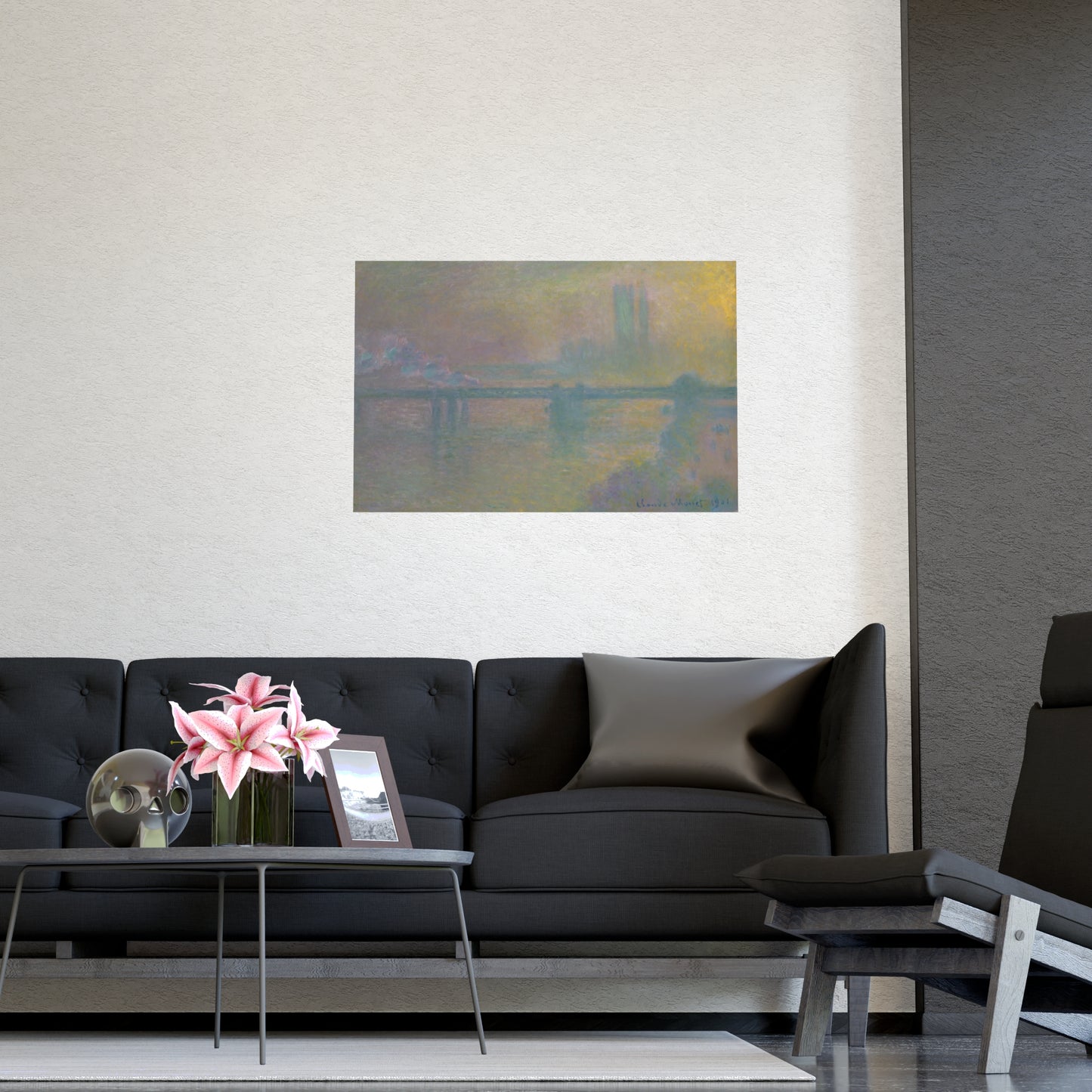 Charing Cross Bridge London - Monet Fine Art Poster