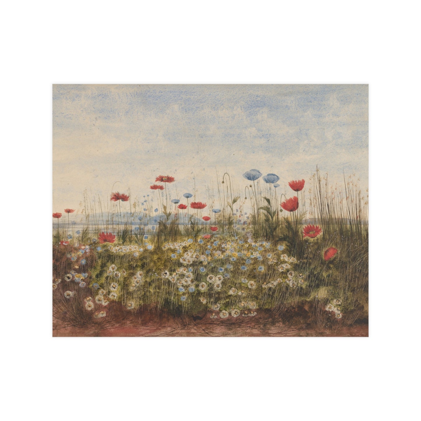 Wildflower Scene - Museum Collection - Fine Art Poster