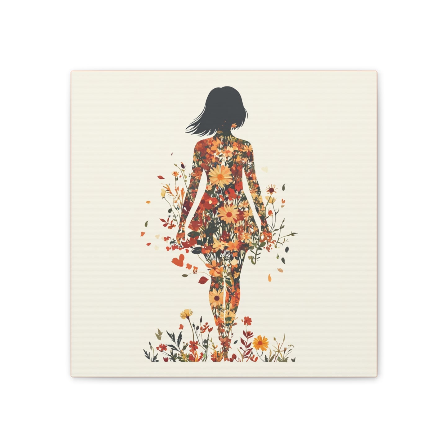 You Belong Among the Wildflowers  - Flower Girl - Print on Canvas