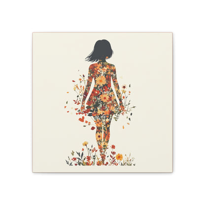 You Belong Among the Wildflowers  - Flower Girl - Print on Canvas