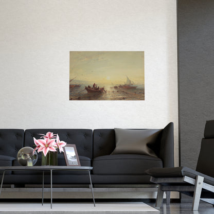 Tuna Fishing at Sunrise Marseilles - Maritime Fine Art Poster
