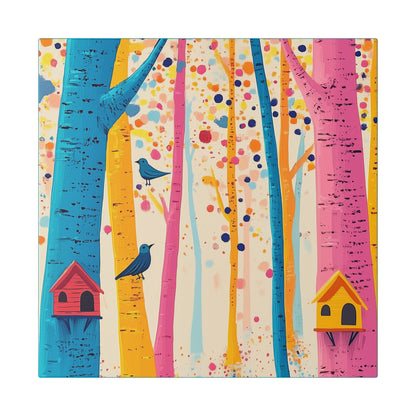 Here for the Birds - Delight in Nature Series - Fine Art Print on Canvas