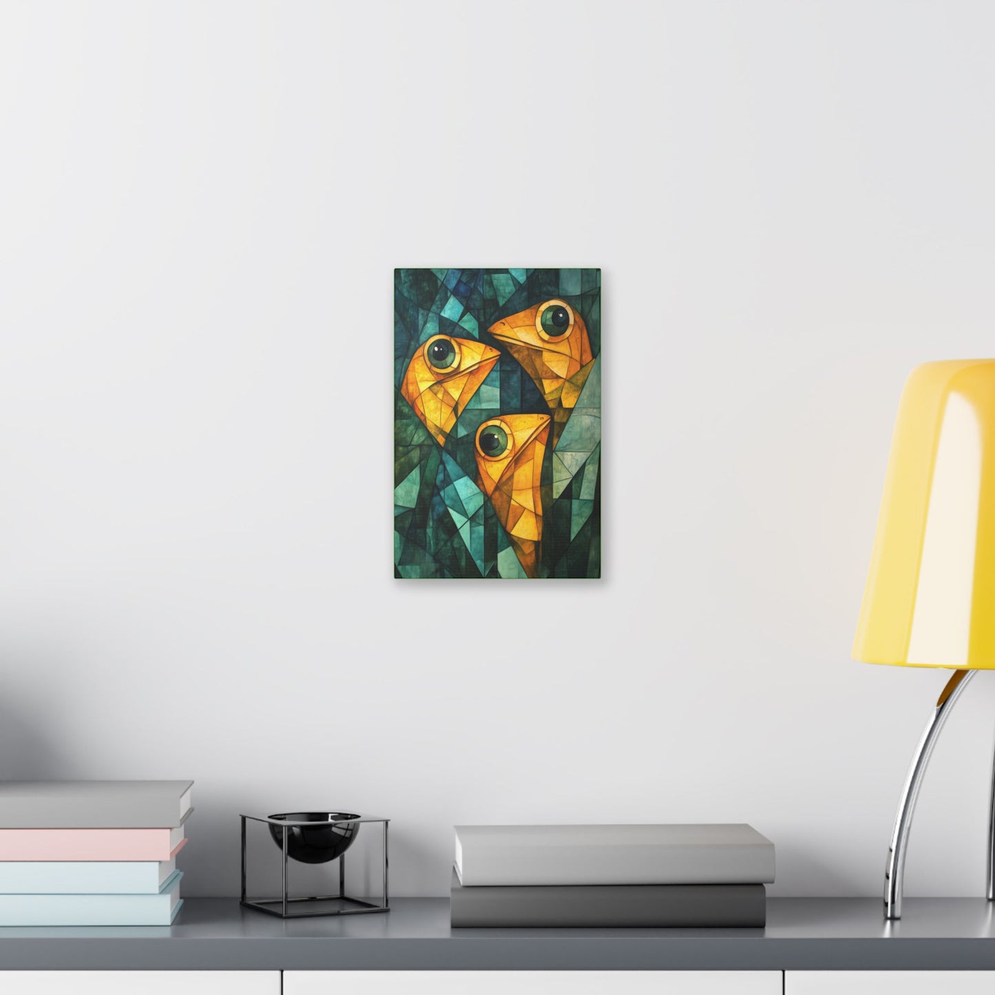 If We Don't Move Maybe They Won't See Us - Garden Friends - Fine Art Print on Canvas