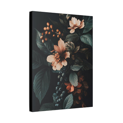 Evergreen Moody Botanical -Secret Garden Series  - Fine Art Print on Canvas