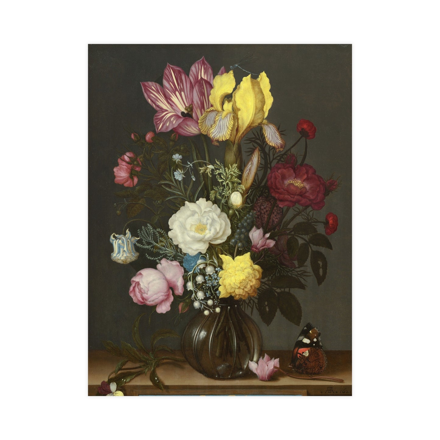 Bouquet of Flowers in a Glass Vase - Dutch Masters Fine Art Poster