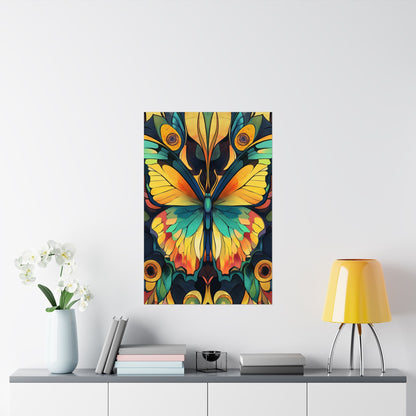 Brilliant Butterfly - Bohemian Wall Art - Fine Art Print - Poster Matte - Vertical Wall Décor